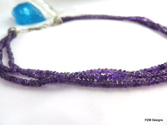 3 strand amethyst necklace