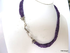 Multiple Strand Amethyst Necklace