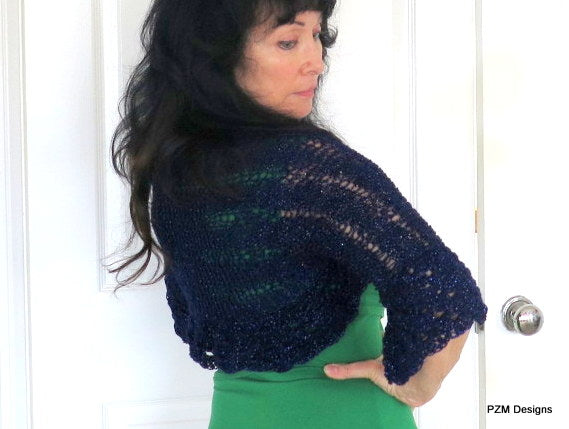 Navy sparkle sale shrug