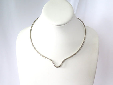 Silver pendant slide necklace