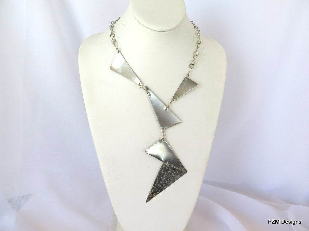 Artisan Silver Neck Piece - PZM Designs, handmade silver necklaces