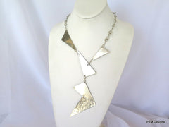 Artisan Silver Neck Piece - PZM Designs , handmade silver necklaces