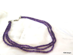 Multiple Strand Amethyst Necklace