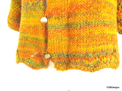 Plus Size Hand Knit Cardigan Sweater Shrug