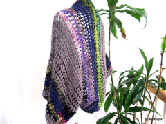 Large Crochet Shrug, Plus Size Layering Sweater