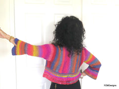 Noro Hand Knit Cropped Jacket