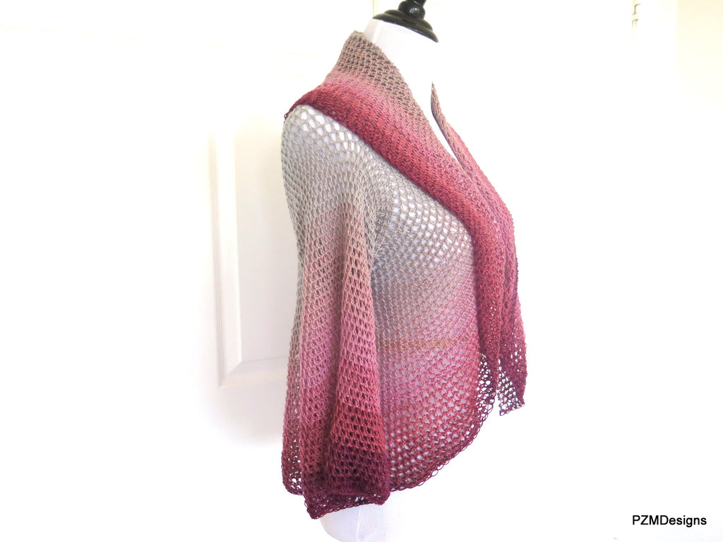 Crochet Large Boho Shrug Shrug, – Designs PZM Ombre Circle